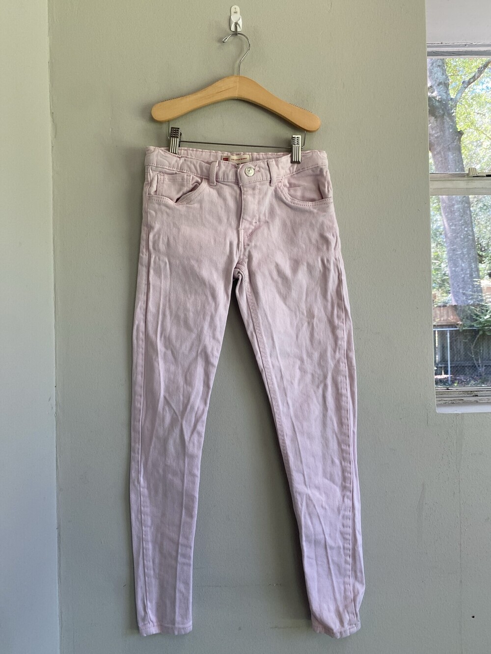 Levis 710 Super Skinny Girls Pink Jeans Size 14 Regular